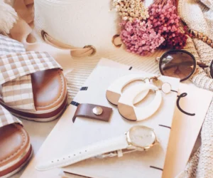 accessories in pink