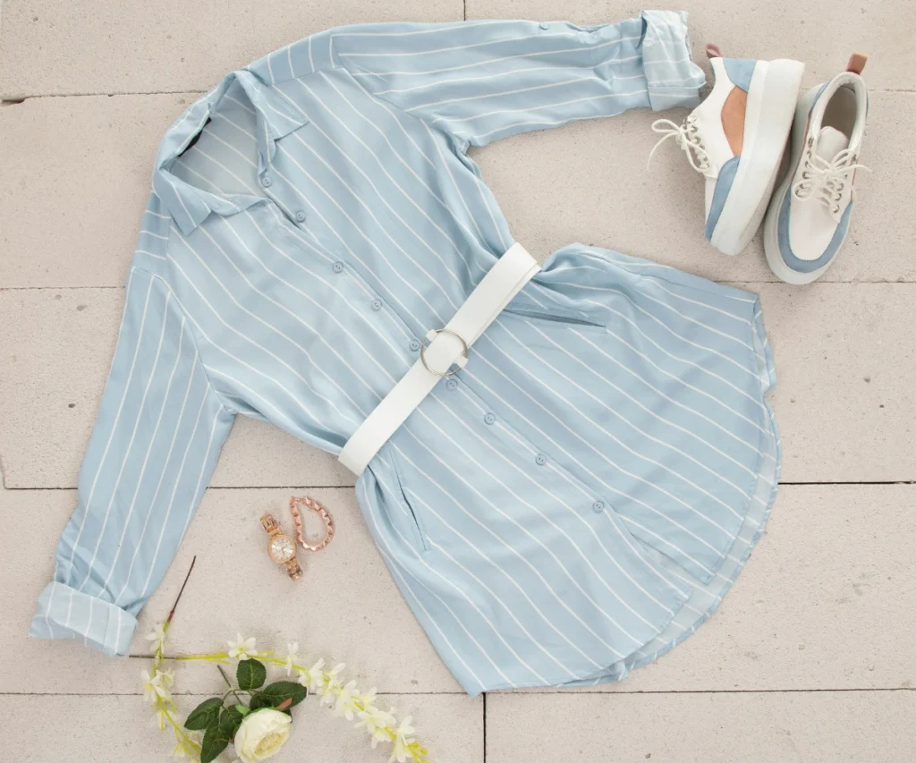 blue clothes