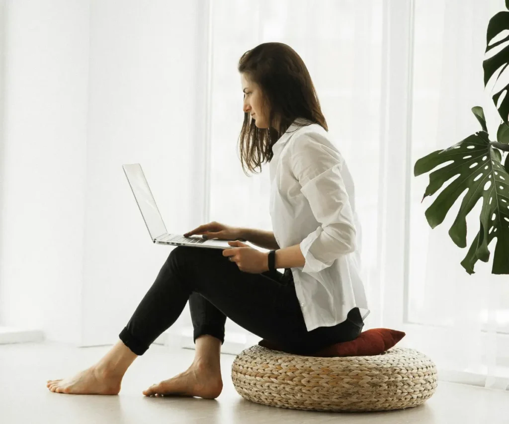woman working