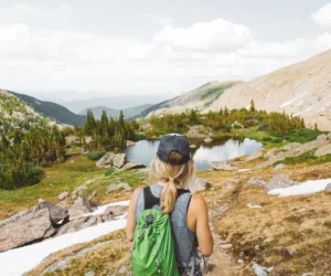 woman on hike