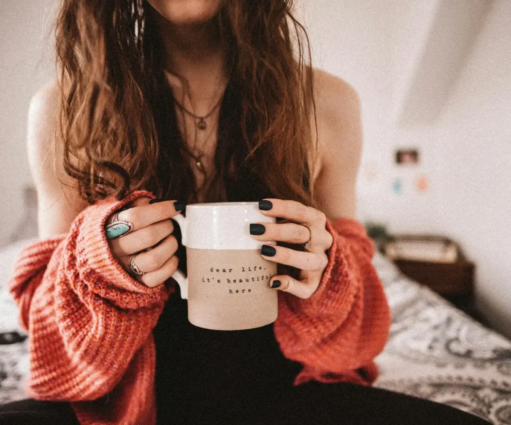 woman and cofffee