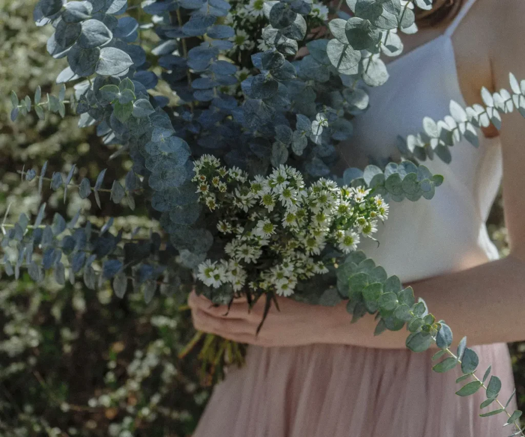 woman with greens