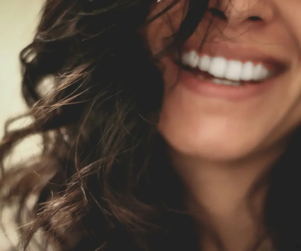 woman smiling