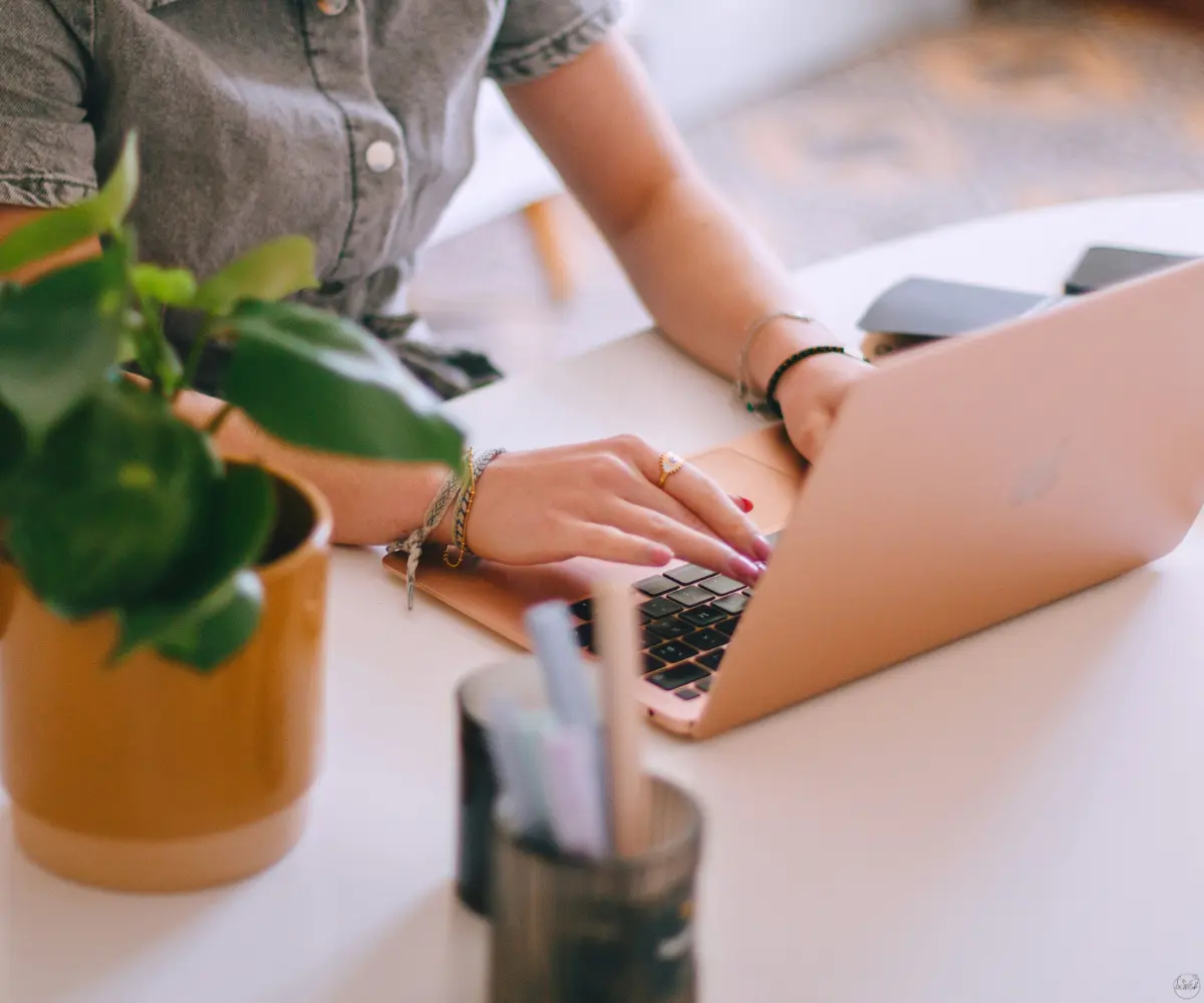 woman working