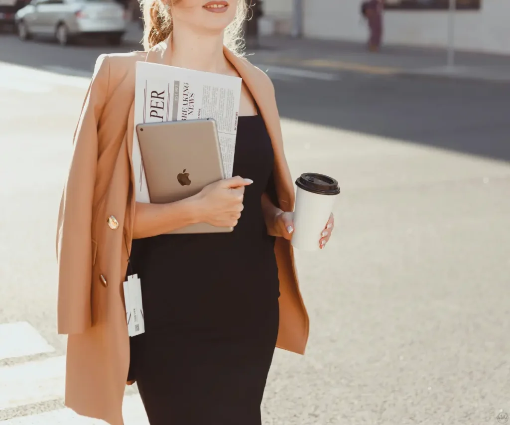 woman with laptop