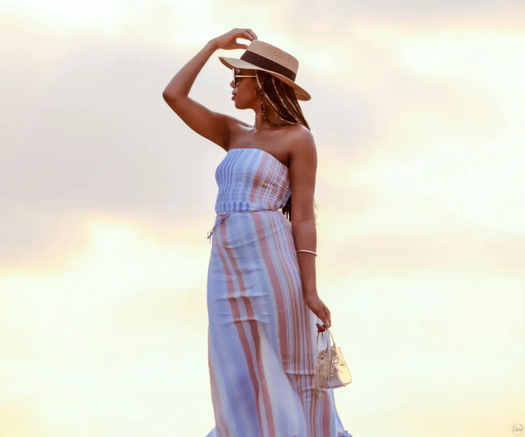 woman in hat