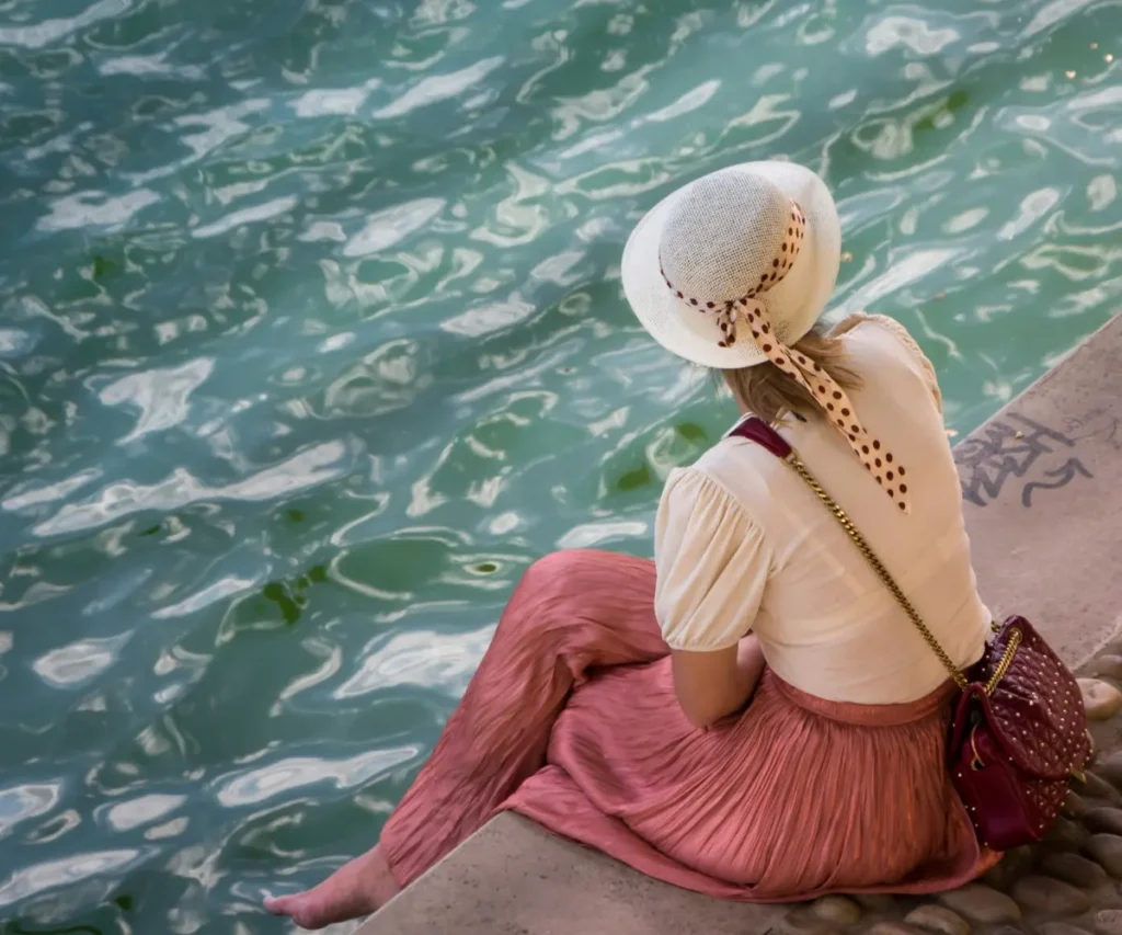 woman in water