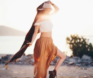 woman in summer