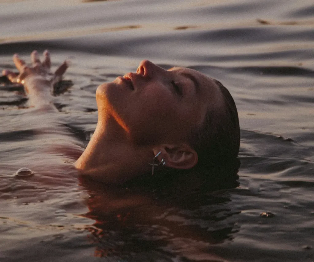 woman in water