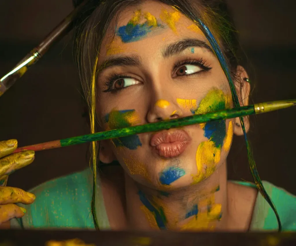 woman painting