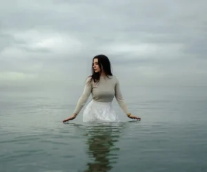woman in water