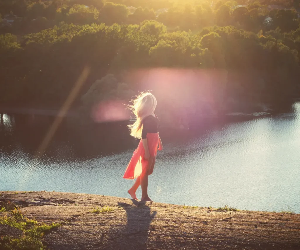 woman in summer