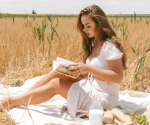 woman reading