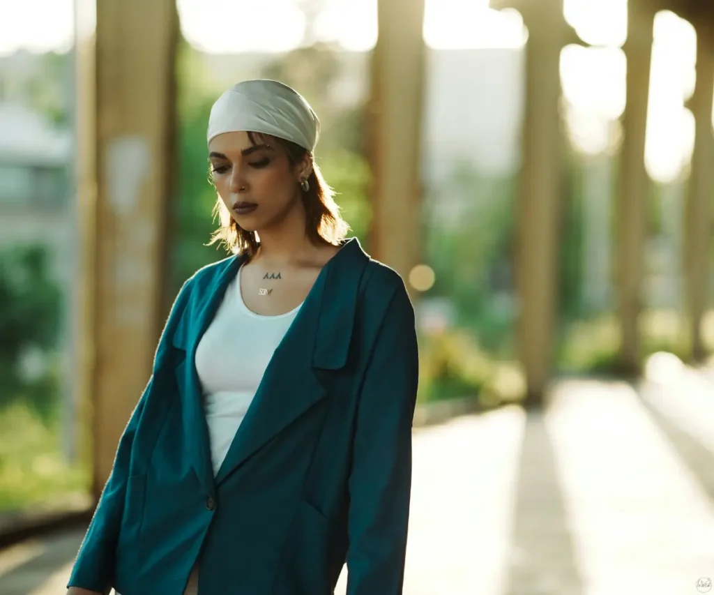 woman in suit