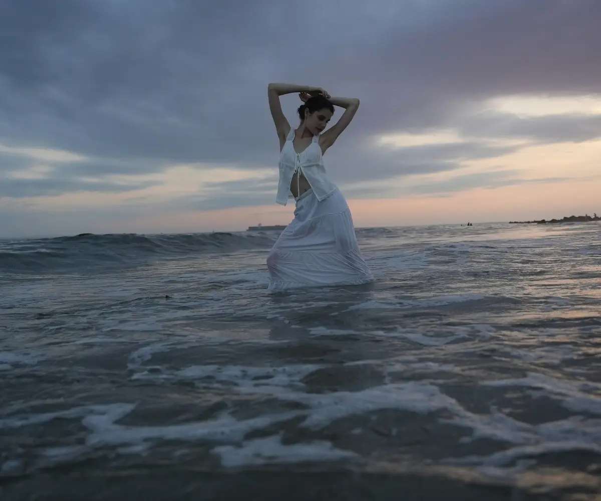 woman in water