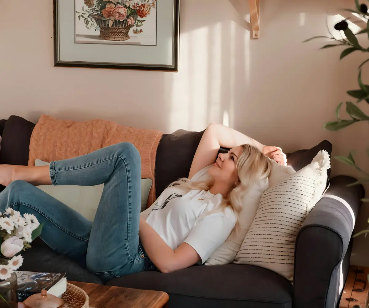 resting woman