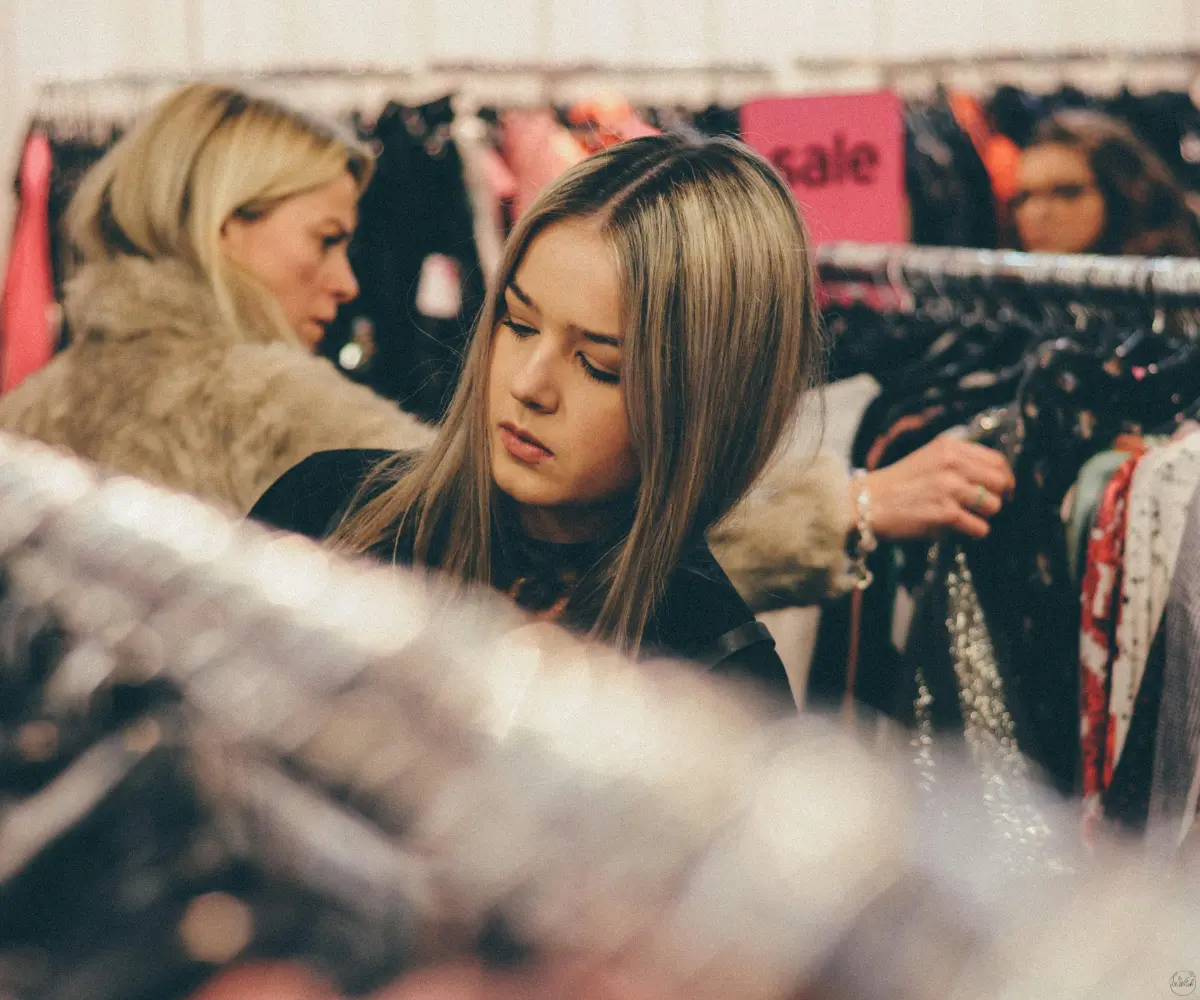 woman in boutique