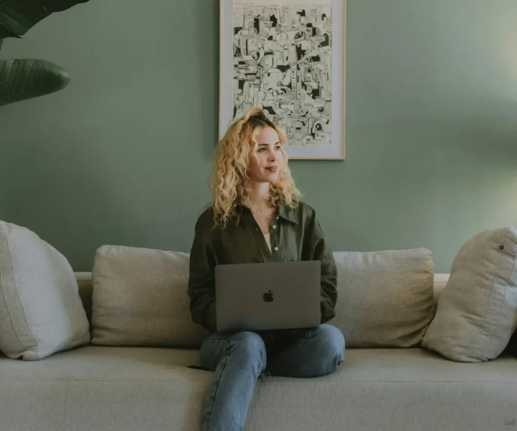 resting woman
