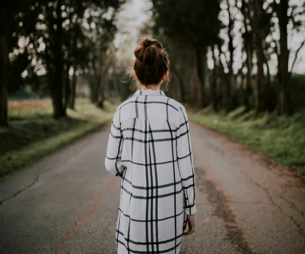 woman on walk